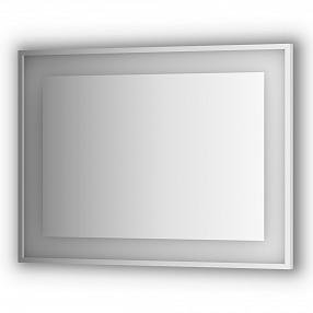 Зеркало в багетной раме и LED-светильником Evoform Ledside BY 2205 100х75 см