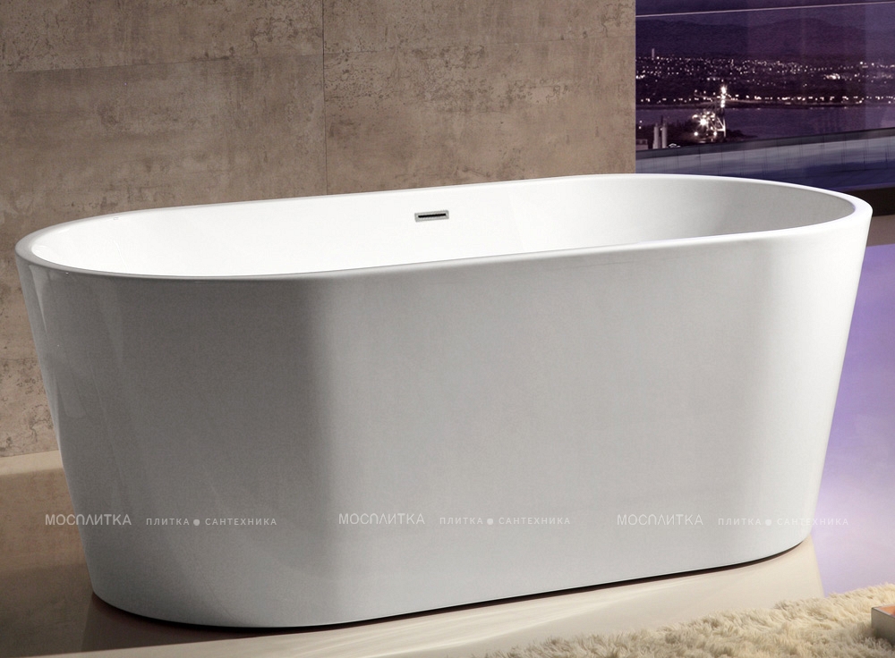 Акриловая ванна Abber 140х70 см AB9203-1.4, белый - изображение 2