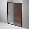 Душевая дверь Am.Pm Gem 150 см W90G-150-1-195BBr стекло прозрачное / тонированное, профиль черный - изображение 4