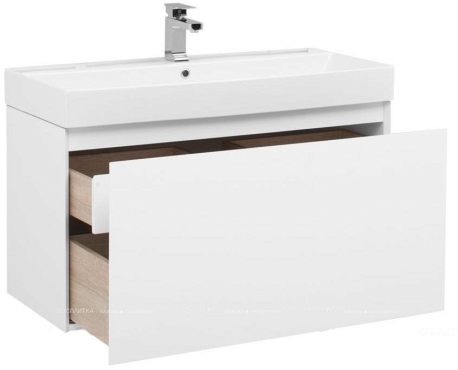 Комплект мебели для ванной Aquanet Йорк 100 белый - 5 изображение