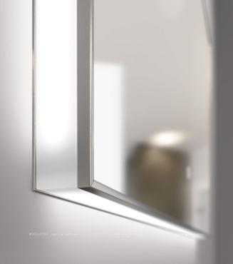 Зеркало Sanvit Панорама 120 LED" с подсветкой, zpan120 - 3 изображение