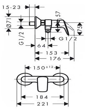 Набор смесителей Hansgrohe Logis E70 (b) - 6 изображение