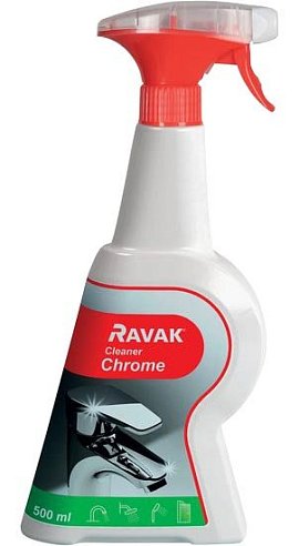 Средство для металлических поверхностей Ravak Cleaner Chrome X01106 500 мл, белый