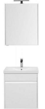 Комплект мебели для ванной Aquanet Палермо 60 белый - 2 изображение