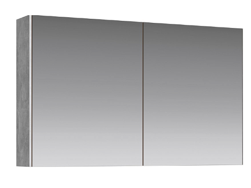 Зеркальный шкаф Aqwella Mobi 100 см MOB0410 бетон светлый