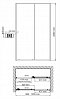 Душевая дверь Wasserkraft Rhin 44S12 100x200см прозрачная - 2 изображение