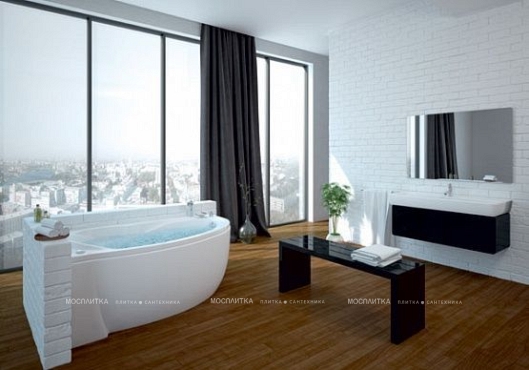 Акриловая ванна Aquatek Бетта 150 см L на объемном каркасе - 4 изображение