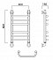Полотенцесушитель водяной Aquanerzh лесенка скоба-групповая 60x40 - 2 изображение