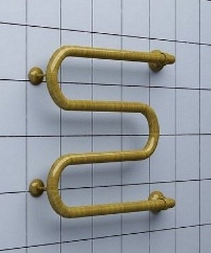 Полотенцесушитель водяной Nika Simple М-1 цвет бронза, 60 x 40 см