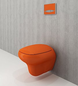 Крышка-сиденье для унитаза Bocchi Fenice A0327-012 оранжевое