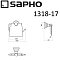 Держатель туалетной бумаги Sapho Diamond 1318-17 бронза - 4 изображение