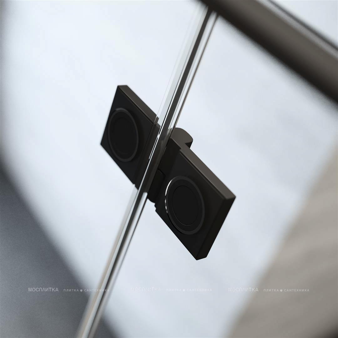 Душевой уголок Radaway Essenza New PTJ 100х100 см левый, стекло прозрачное, профиль черный - изображение 3