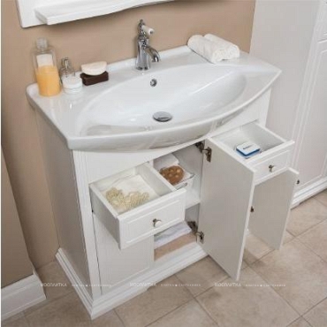 Комплект мебели для ванной Aquanet Лагуна Классик 80 белый - 8 изображение