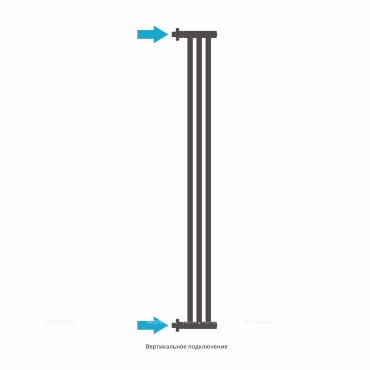 Полотенцесушитель водяной Сунержа Хорда 120х9,8 см 12-0124-1200 белый - 4 изображение