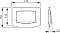 Клавиша смыва для унитаза TECE Ambia для одинарной системы смыва для, хром матовый - 2 изображение