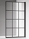 Душевая шторка на ванну AQUAme 80х140 см AQM2858-R профиль черный, стекло прозрачное - изображение 2