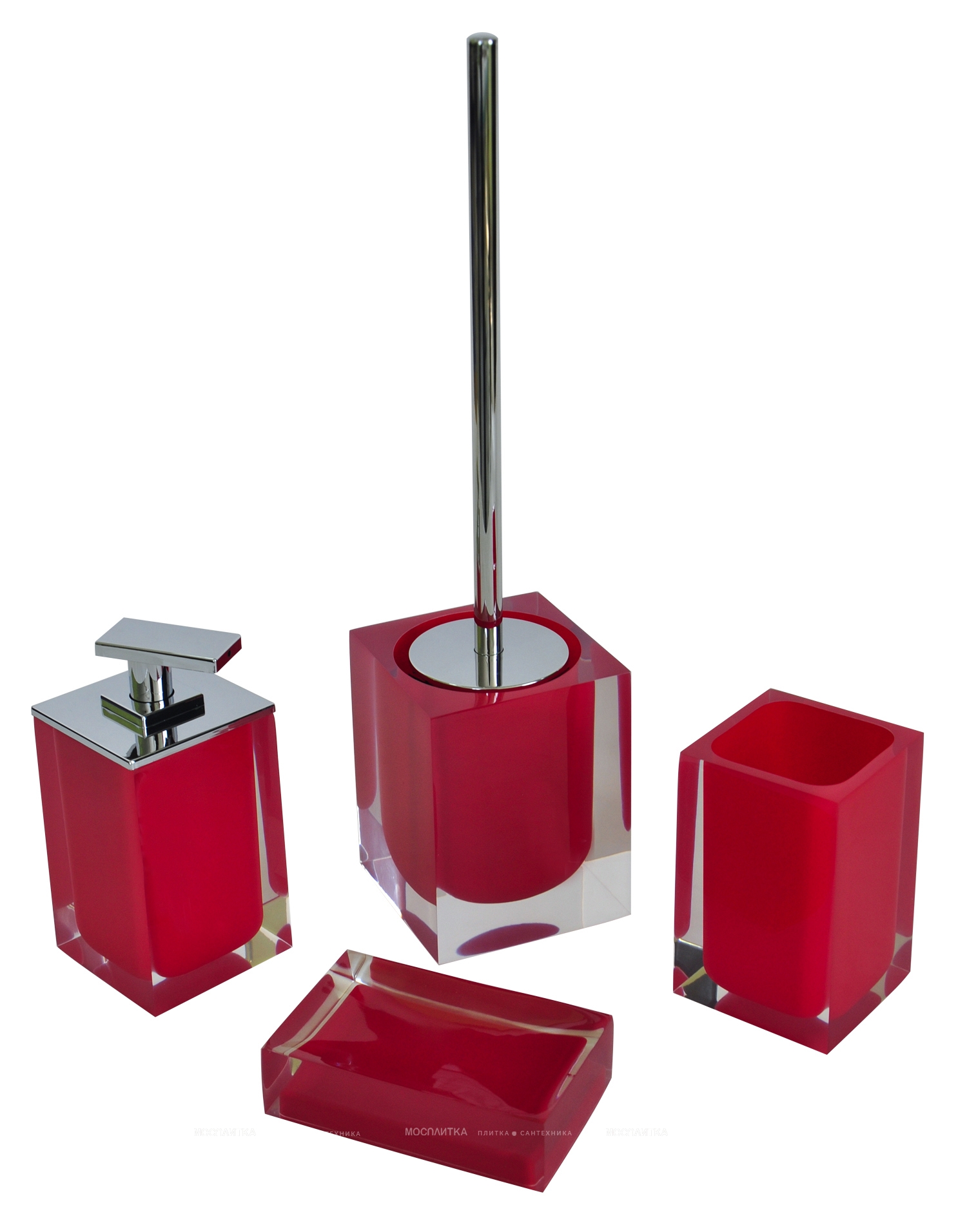 Дозатор для жидкого мыла Ridder Colours красный, 22280506 - изображение 3