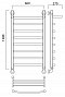 Полотенцесушитель водяной Aquanerzh лесенка дуга с полкой 120x60 - изображение 2