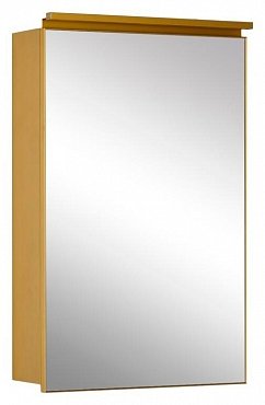 Зеркальный шкаф De Aqua Алюминиум 50 золото, фацет