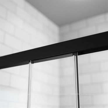 Душевой уголок Radaway Idea KDJ 140х90 см левый, стекло прозрачное, профиль черный - 5 изображение