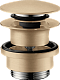 Донный клапан Hansgrohe 50100140 для раковины Push-Open, шлифованная бронза