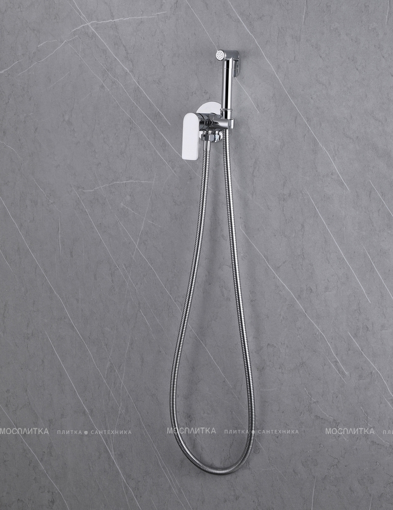Гигиенический душ Abber Weiss Insel AF8025 со смесителем, хром глянец - изображение 3