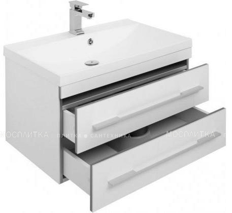 Комплект мебели для ванной Aquanet Верона 75 New белый зеркало камерино - изображение 5