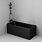 Акриловая ванна 150х70 см Am.Pm Gem W90A-150-070B-A без гидромассажа, черная матовая - изображение 4