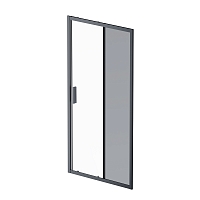 Душевая дверь Am.Pm Gem 100 см W90G-100-1-195BM стекло прозрачное / матовое, профиль черный