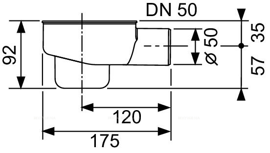 Сифон TECE Drainline DN 50 «стандартный» - 2 изображение
