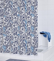 Штора для ванных комнат Ridder Oriental синяя/голубая