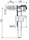 Впускной механизм AlcaPlast A15 1/2" с боковой подводкой (для керамических бачков) - 2 изображение