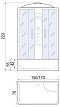 Душевая кабина River 150х70 см Sena 155/70/55 TH профиль хром матовый, стекло тонированное - 3 изображение