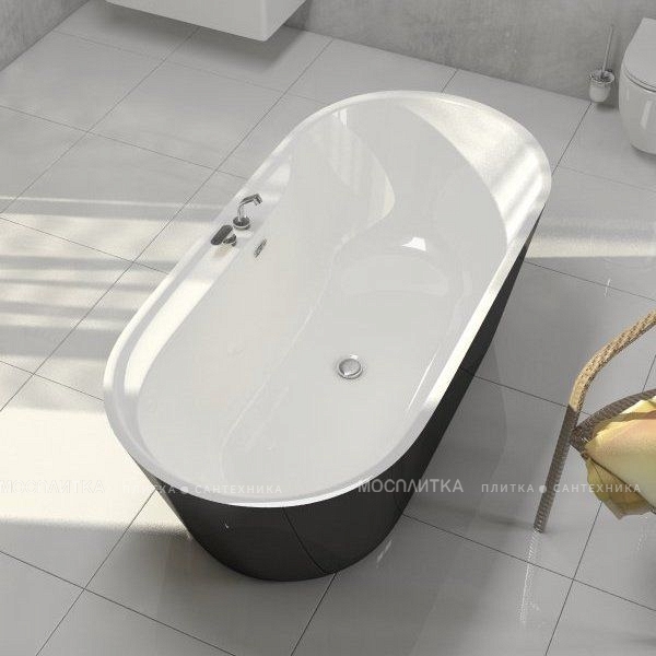 Акриловая ванна BelBagno BB14-NERO/BIA 178x84 см - изображение 4