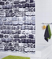 Штора для ванных комнат Ridder Wall серая