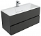 Комплект мебели для ванной Aquanet Алвита 100 серый антрацит - изображение 10