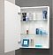 Зеркальный шкаф Art&Max Techno 60 см AM-Tec-600-800-1D-L-DS-F с подсветкой, белый - 3 изображение