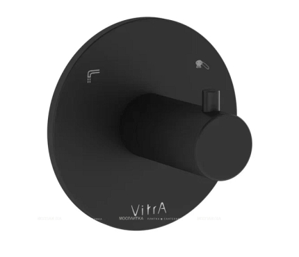 Комплект душевой системы Vitra Origin, матовый черный A49284EXP - 6 изображение