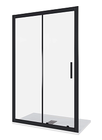 Душевая дверь GOOD DOOR COFE WTW-120-C-B КФ00011 черный1