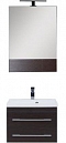 Комплект мебели для ванной Aquanet Нота 58 венге камерино - 2 изображение