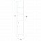 Шкаф-пенал Onika Тимбер 30.01 серый мат./дуб сонома, 403067 - 7 изображение