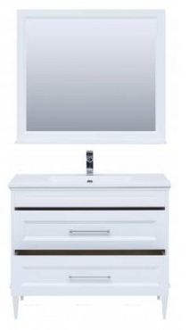Комплект мебели для ванной Aquanet Бостон М 100 белый - 5 изображение