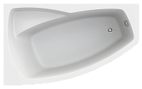Акриловая ванна Bas Камея левая 150х90 с каркасом В 00117