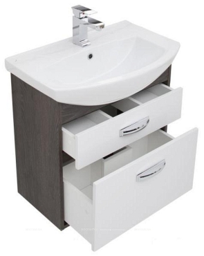 Комплект мебели для ванной Aquanet Грейс 65 2 ящика, дуб кантенбери - 6 изображение