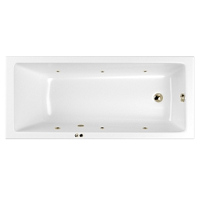 Акриловая ванна 150х70 см Whitecross Wave Slim Soft 0111.150070.100.SOFT.BR с гидромассажем
