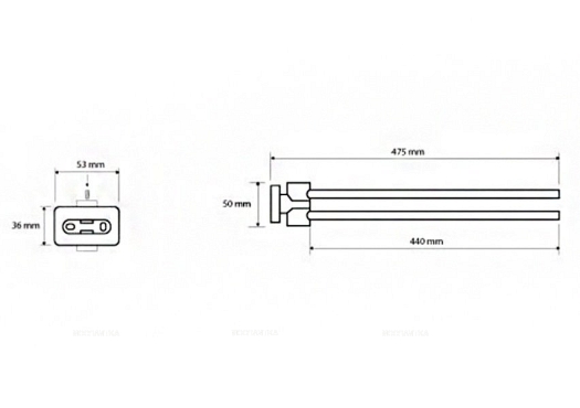 Полотенцедержатель двойной Bemeta Niki 153104191 5.3 x 47.5 x 5 см поворотный, хром - 2 изображение