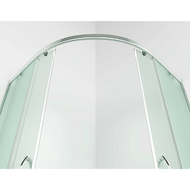 Душевой уголок Erlit Comfort 80х80 см ER0508-C3 профиль серебро, стекло матовое