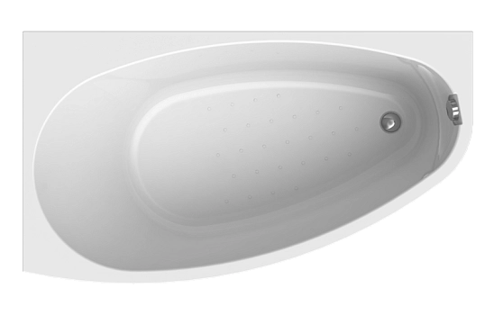 Акриловая ванна Radomir Орсини, 1600х900 (левое исполнение), рама-подставка, 1-01-0-1-1-032