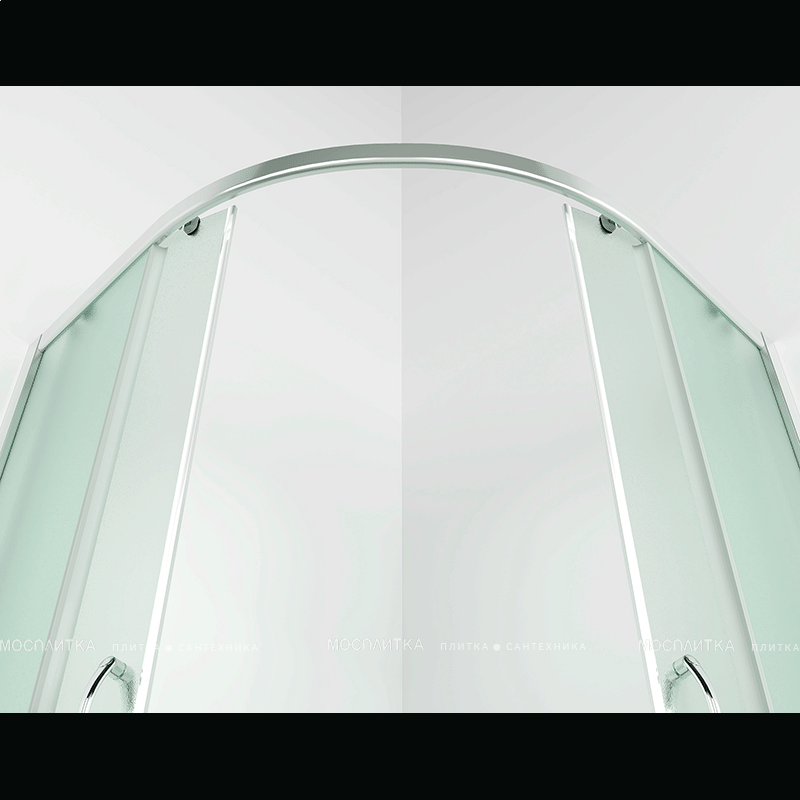 Душевой уголок Erlit Comfort 80х80 см ER0508-C3 профиль серебро, стекло матовое - изображение 5