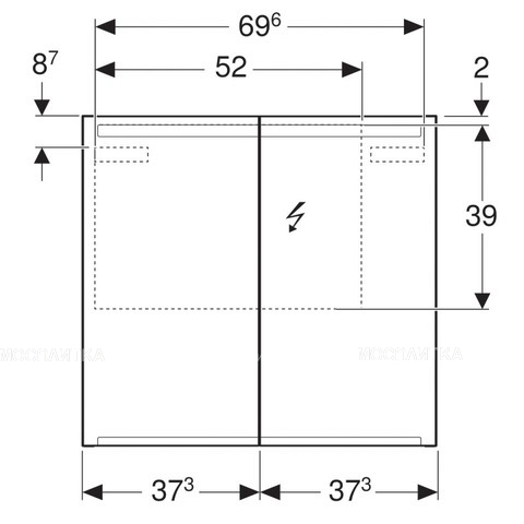 Комплект мебели Geberit Smyle для стандартных ванных, 529.353.JR.7 - изображение 4